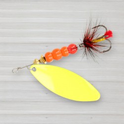 Блешня обертова ZEOX Reactive Long № 4, 13г, колір 013 Fluo